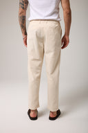 Keten Dokulu Regular Pantolon