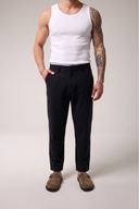 Keten Dokulu Regular Pantolon