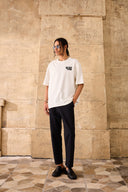 Keten Dokulu Regular Pantolon