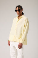 Keten Görünümlü Çizgili Gömlek