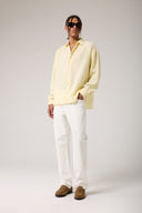 Keten Görünümlü Çizgili Gömlek