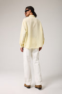 Keten Görünümlü Çizgili Gömlek