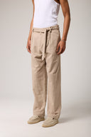 Keten Kemerli Baggy Pantolon