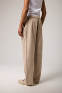 Keten Kemerli Baggy Pantolon
