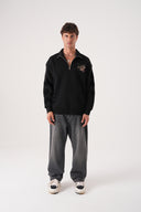 Kontrast Desenli Modern Sweatshirt