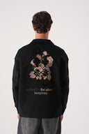 Kontrast Desenli Modern Sweatshirt