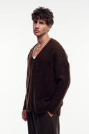 Loose Fit Düğmeli Hırka