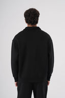 Loose Fit Yarım Fermuarlı Sweatshirt