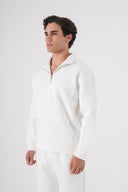 Loose Fit Yarım Fermuarlı Sweatshirt