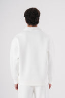 Loose Fit Yarım Fermuarlı Sweatshirt