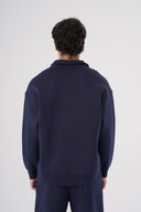 Loose Fit Yarım Fermuarlı Sweatshirt