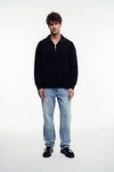 Loose Fit Yarım Fermuarlı Sweatshirt