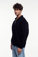 Loose Fit Yarım Fermuarlı Sweatshirt