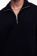 Loose Fit Yarım Fermuarlı Sweatshirt