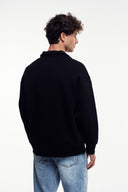 Loose Fit Yarım Fermuarlı Sweatshirt