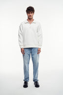 Loose Fit Yarım Fermuarlı Sweatshirt