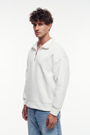 Loose Fit Yarım Fermuarlı Sweatshirt
