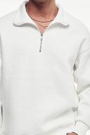 Loose Fit Yarım Fermuarlı Sweatshirt