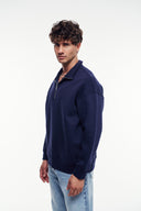 Loose Fit Yarım Fermuarlı Sweatshirt