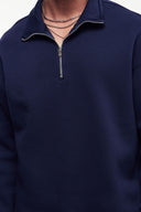 Loose Fit Yarım Fermuarlı Sweatshirt