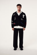 Nakış Detaylı Triko Hırka