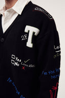 Nakış Detaylı Triko Hırka