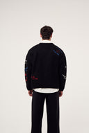 Nakış Detaylı Triko Hırka