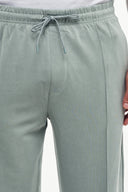 Nervür Dikiş Straight Fit Eşofman Altı