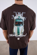 Old Money Porsche Sırt Baskılı T-shırt