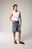 Oversıze Denim Şort
