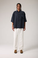 Oversize Kısa Kol Gömlek