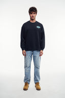 Patch Detaylı Oversize Sweatshirt