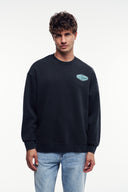 Patch Detaylı Oversize Sweatshirt