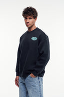 Patch Detaylı Oversize Sweatshirt