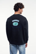 Patch Detaylı Oversize Sweatshirt