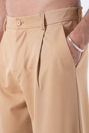 Pileli Beli Lastikli Pantolon