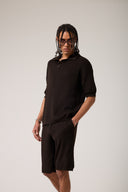 Polo Yaka Dokulu Triko T- shirt