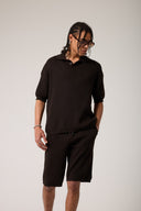 Polo Yaka Dokulu Triko T- shirt