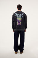 Rabbit Yıkamalı Oversize Sweatshirt