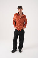 Regular Fit Kadife Gömlek