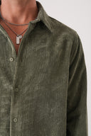 Regular Fit Kadife Gömlek