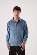 Regular Fit Kadife Gömlek