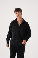 Regular Fit Kadife Gömlek