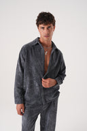 Regular Fit Kadife Gömlek