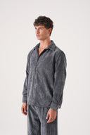 Regular Fit Kadife Gömlek