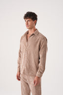 Regular Fit Kadife Gömlek