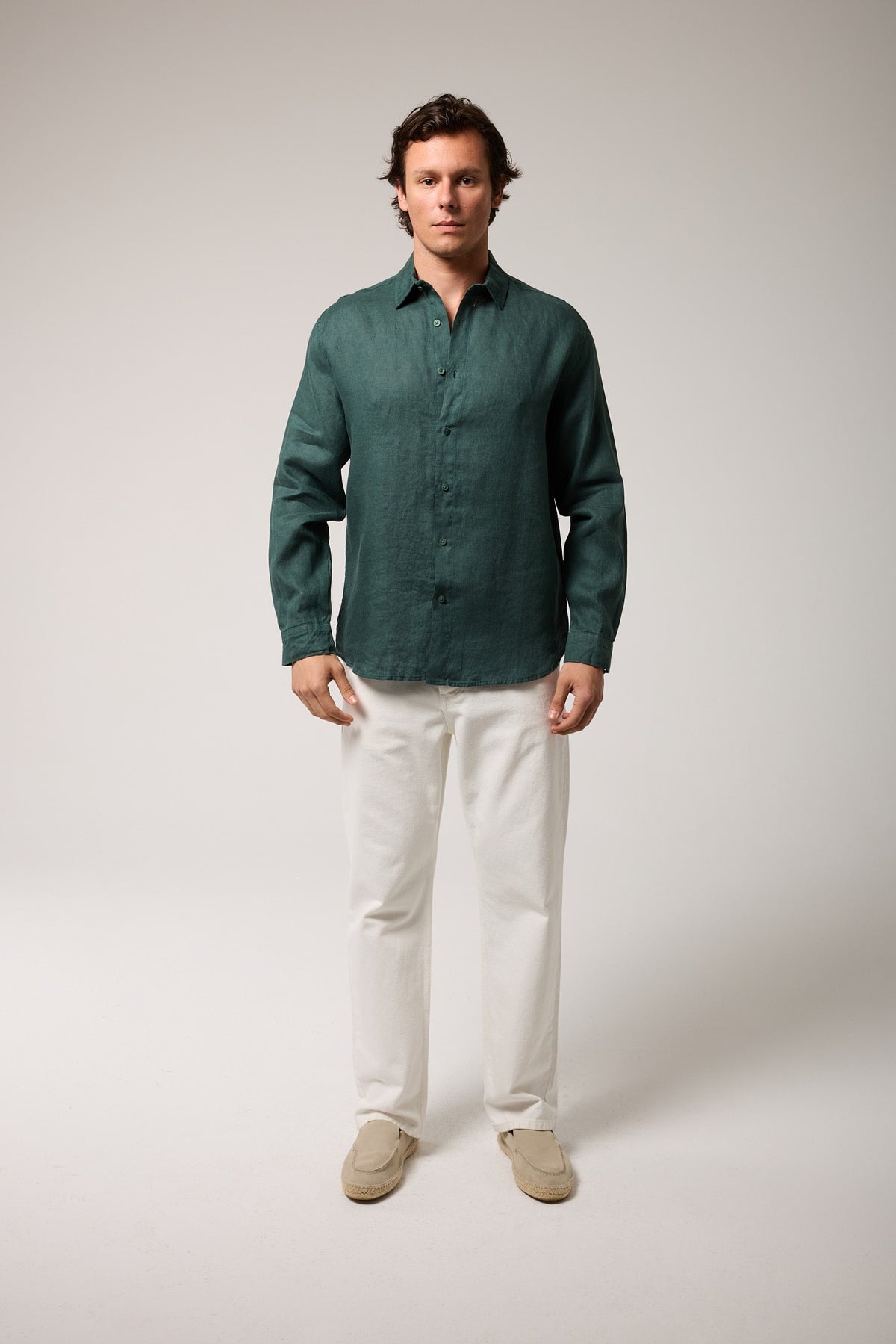 Regular Keten Gömlek
