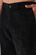 Relax Fit Beli Lastikli Kadife Pantolon