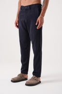 Relax Fit Beli Lastikli Kadife Pantolon