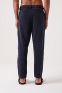 Relax Fit Beli Lastikli Kadife Pantolon